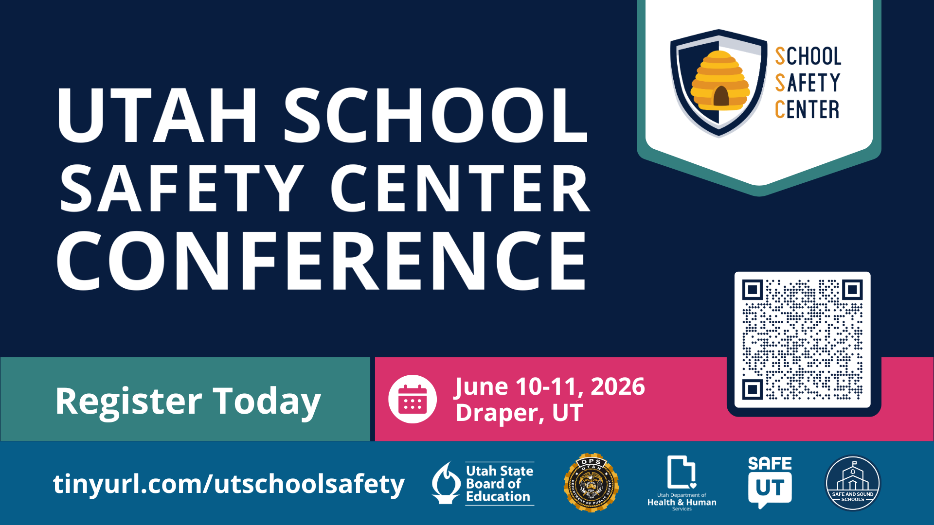 Register today for the 2026 Utah School Safety Center Conference