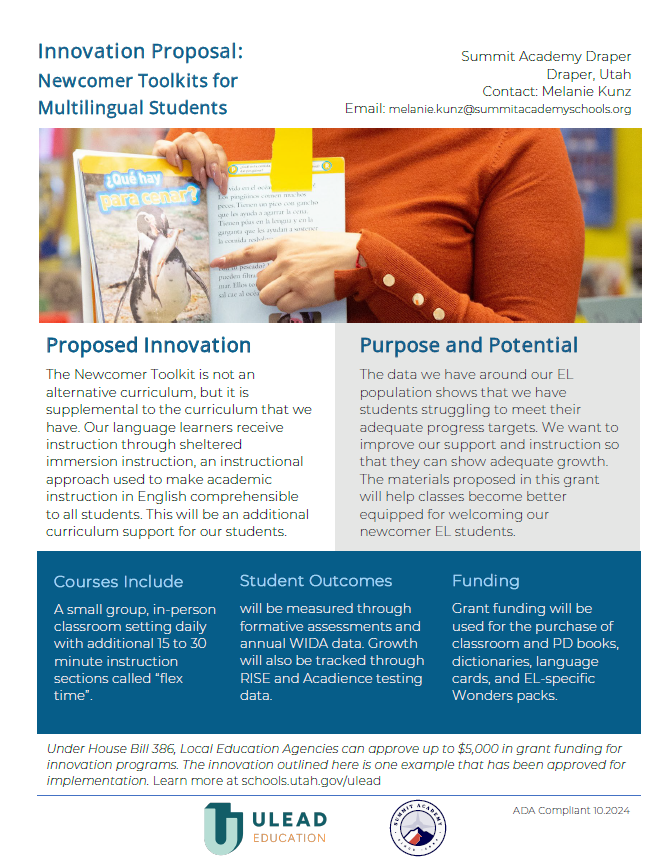 Newcomer Toolkits Innovation Proposal thumbnail pdf