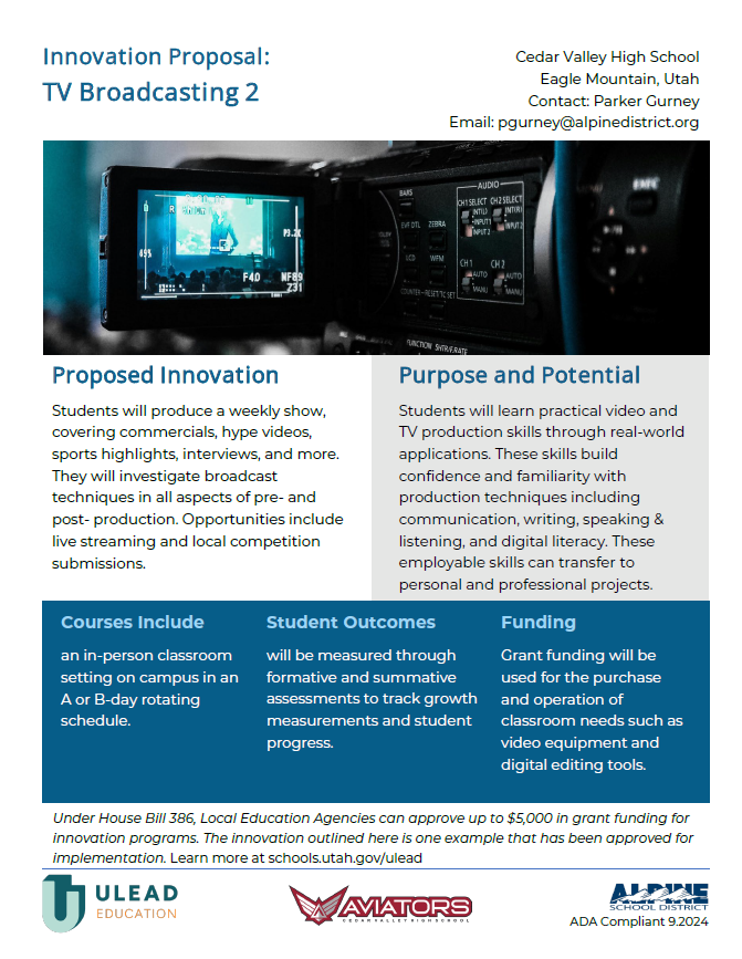 TV Broadcasting Innovation Proposal pdf thumnail