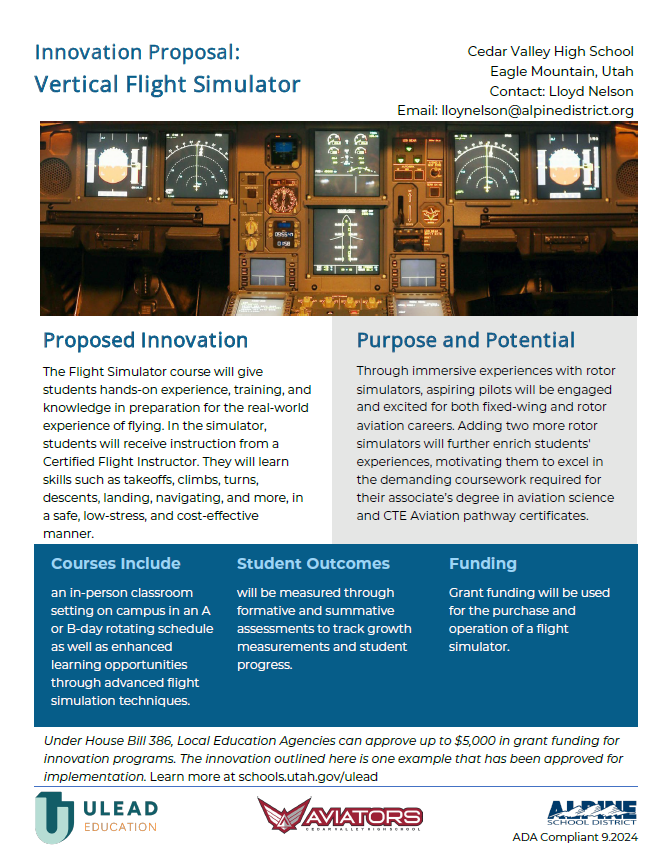 Vertical Flight Simulator Innovation Proposal pdf thumnail