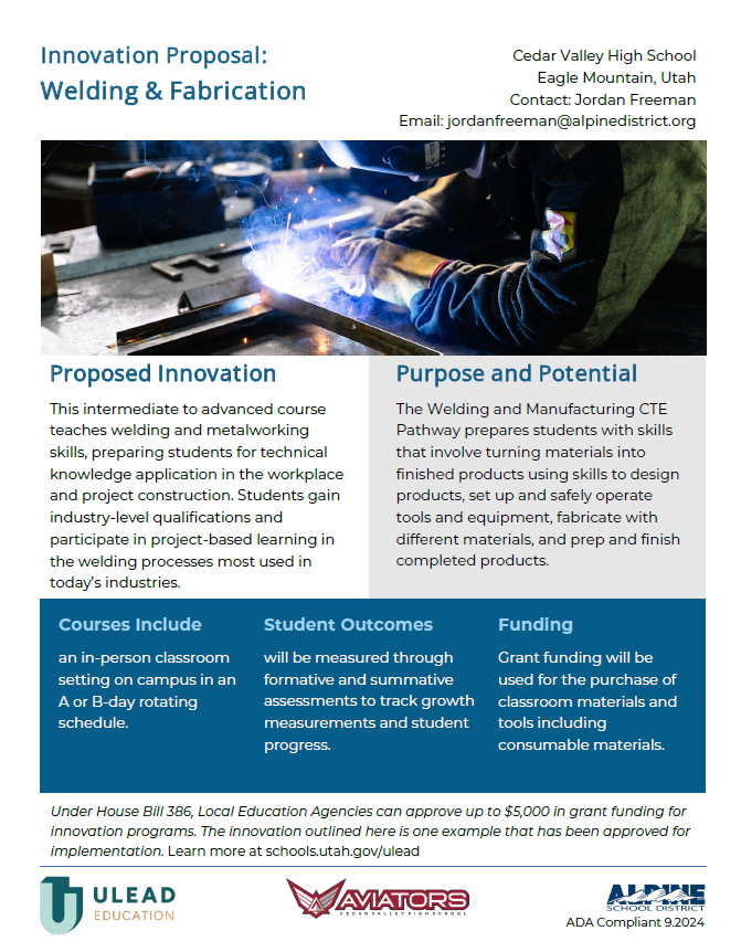 Welding Fabrication Innovation Proposal pdf thumnail